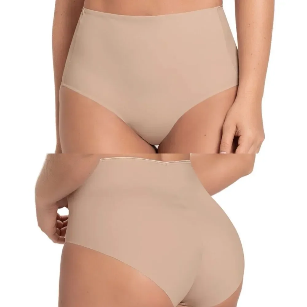 Leonisa Perfect Fit High Waisted Seamless Hipster Panty Beige Medium